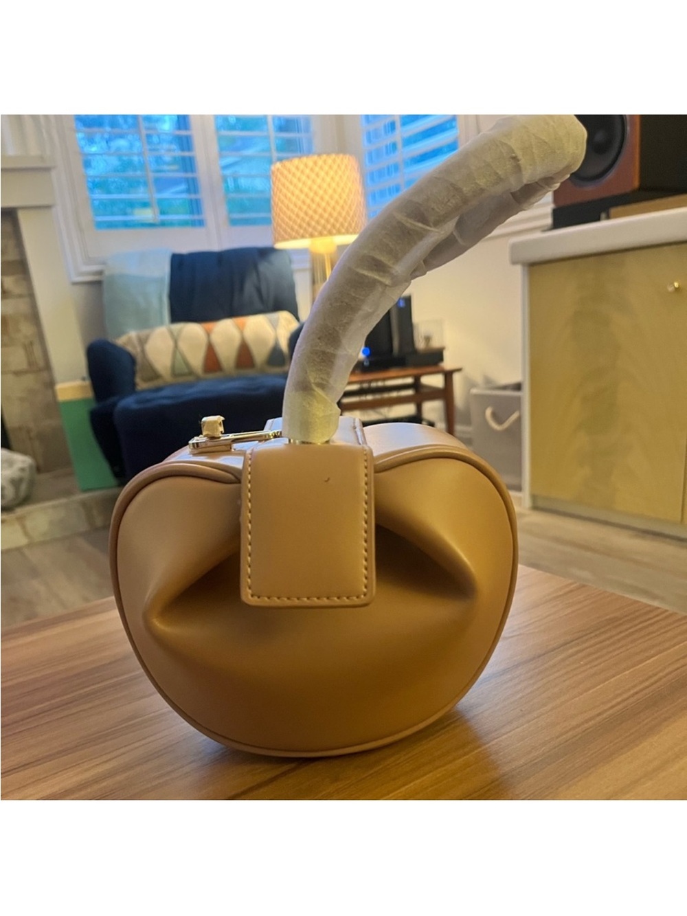 Elegant Tan Fortune Cookie  Mini Bag